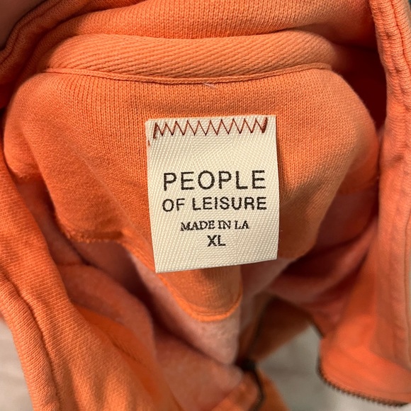 People of Leisure XL Unisex Cotton 1/4 Zip Casual Spring Travel Sweatshirt - Picture 6 of 7